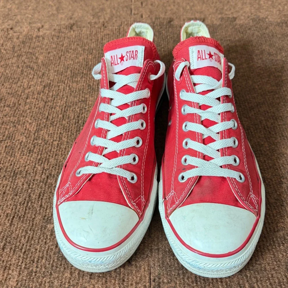 Converse Chuck Taylor All Star Low Product Red Vintage Mens 12 Red 106131F C- - Picture 2 of 13